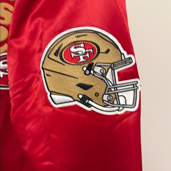 NFL San Francisco 49ers Red Bomber Jacke - Picture 5 of 8